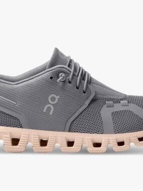 On Running Cloud 5 Sneakers Women’s Size 10 Gray with Blush Sole